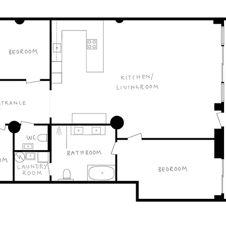 아파트 High End 2br - Balcony - Harbour View *