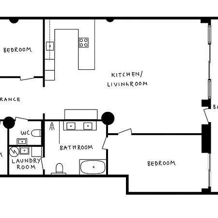 Lejlighed High End 2br - Balcony - Harbour View