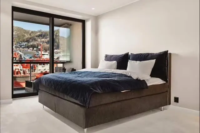 Lägenhet High End 2br - Balcony - Harbour View Bergen