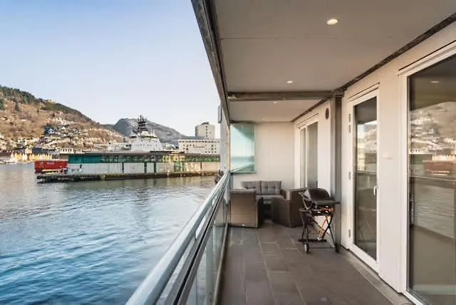 High End 2br - Balcony - Harbour View Lägenhet Bergen